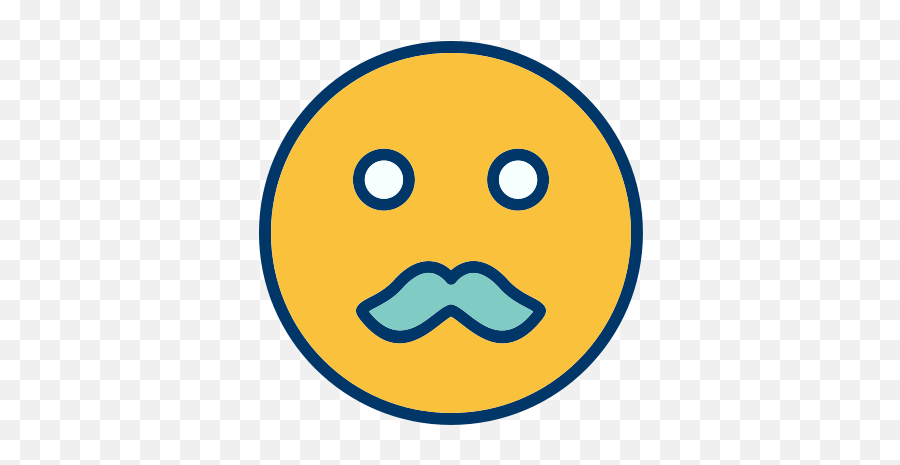 Emoticon Face Moustache Smiley Free - Emoticon Kumis Emoji,Oo Emoticons
