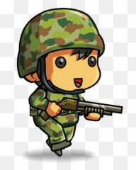 Army Equipment Graphic Transparent - Soldier Cartoon Png Emoji