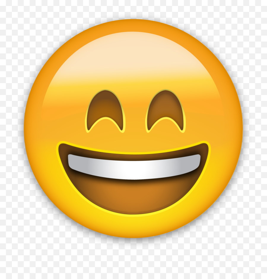 Emoji Happy Cry Face Emojis And Smileys - Open Mouth Smiling Emoji,Face ...