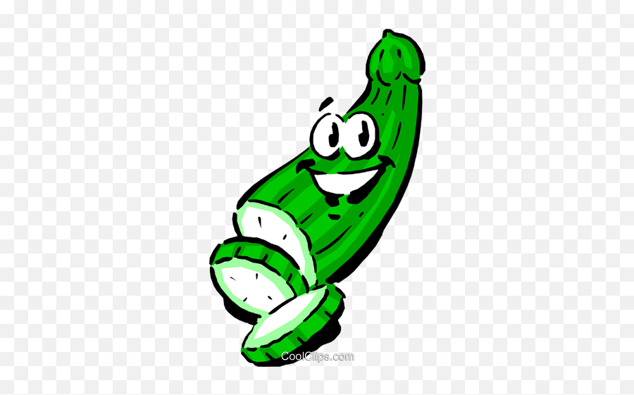 Cool As A Cucumber Clipart - Cucumber Slice Cartoon Face Emoji,Cucumber Emoji