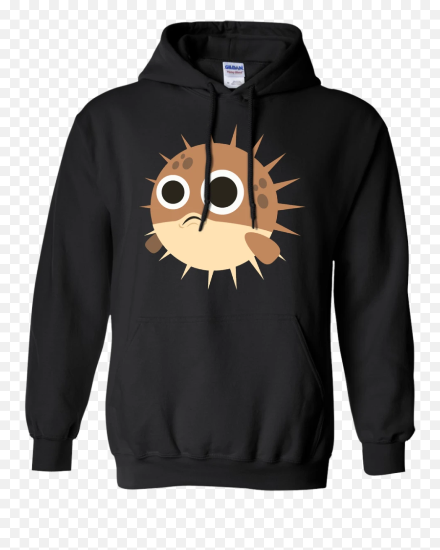 Puff Fish Emoji Hoodie - Friends Don T Lie Hoodie,Fish Moon Emoji