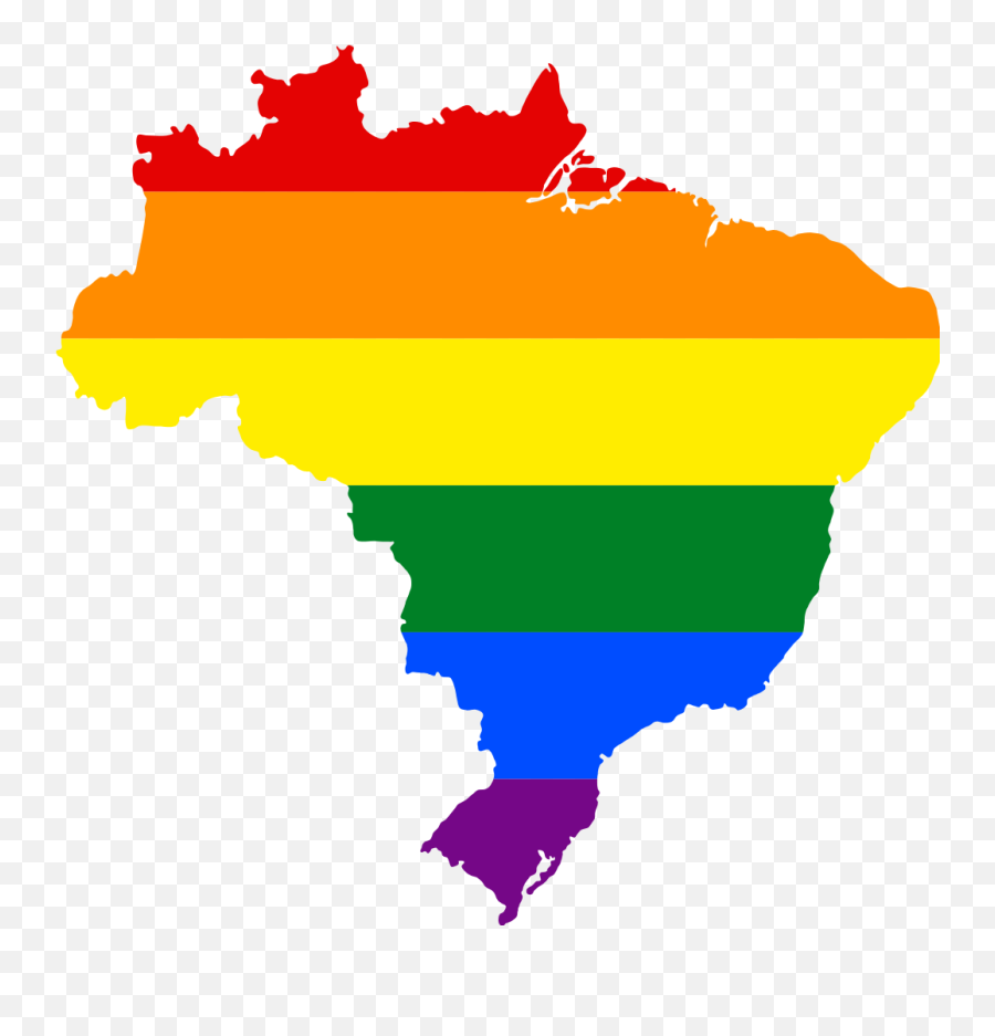 Lgbt Flag Map Of Brazil - Brazil Flag Emoji,Lgbt Flag Emoji