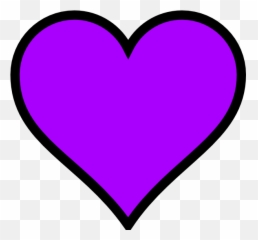 Heat Clipart Pink Double Heart - Dark Purple Emoji