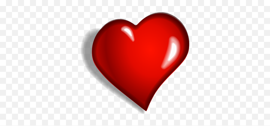 Heart Red Emotional Cartoon - Animated Heart Clipart Emoji,Red Balloon Emoji