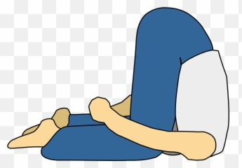 Yoga Stretch Person Flexibility Fold - Karnapidasana Clipart Emoji