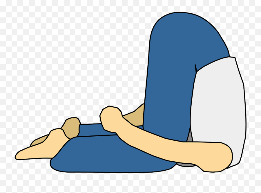 Yoga Stretch Person Flexibility Fold - Karnapidasana Clipart Emoji,Drake Praying Hands Emoji Copy And Paste