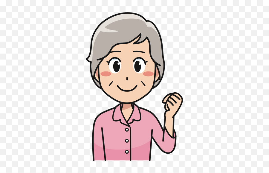 Elderly Lady With An Idea - Grandpa Cartoon Face Emoji,Emoji Outfit With Shoes