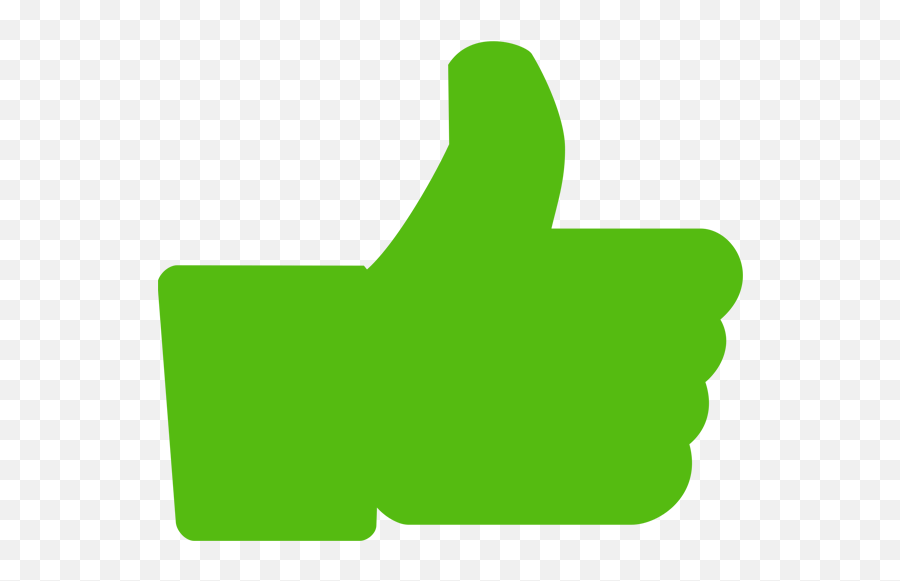 Green Thumbs Up Clipart - Green Thumbs Up Transparent Background Emoji,Thumbsup Emoji