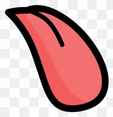 Tongue Clipart Png - Cartoon Transparent Background Emoji