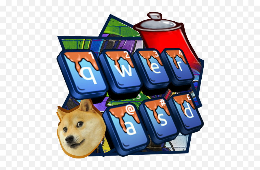 Graffiti Party Keyboard U2013 Apps On Google Play - Companion Dog Emoji,Doge Emoji