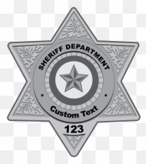 Custom Silver Sheriff Badge Sticker - Emblem Emoji,Sheriff Emoji