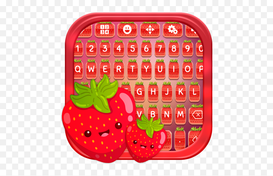 Cute Strawberry Keyboard - Clip Art Emoji,Strawberry Emoji