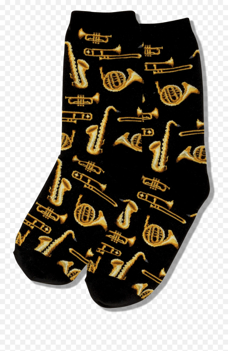 Womenu0027s Jazz Instruments Crew Socks U2013 Hotsox - Sock Emoji,Jazz Emoji