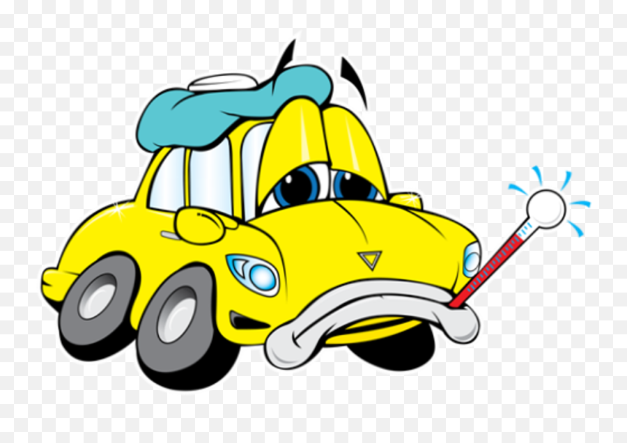 Library Of Hit - Cartoon Sick Car Png Emoji,Car Sick Emoji