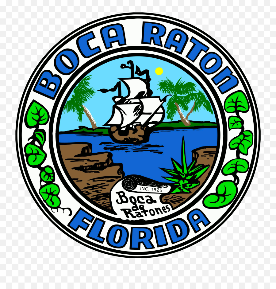 Seal Of Boca Raton Florida - City Of Boca Raton Logo Emoji,Sunshine Emoji