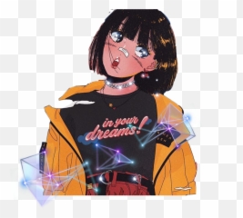 Largest Collection Of Free - Toedit Stickers On Picsart Anime Girl Aesthetic Cyberpunk Emoji,Wonder Woman Emojis