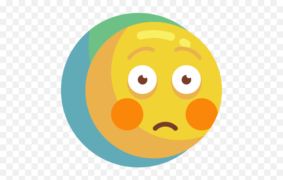Flushed - Free Smileys Icons Happy Emoji,Flushed Face Emoji