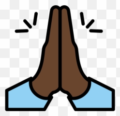 Palms Up Together Dark Skin Tone Emoji -