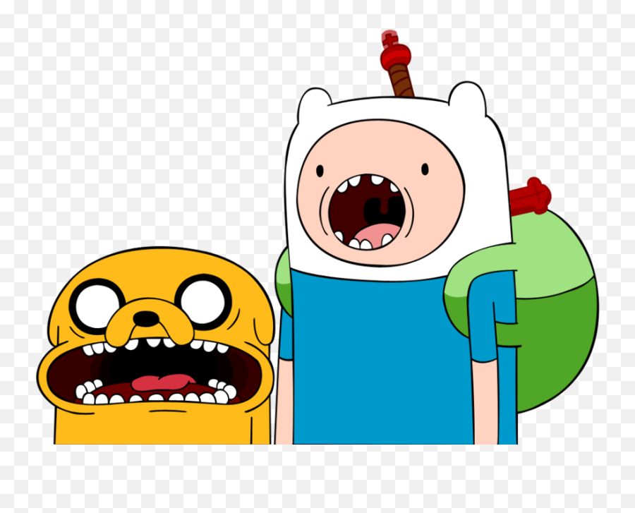 Download Hd Finn And Jake Shocked By 100latino - Adventure Angry Adventure Time Jake Emoji,Latino Emoji