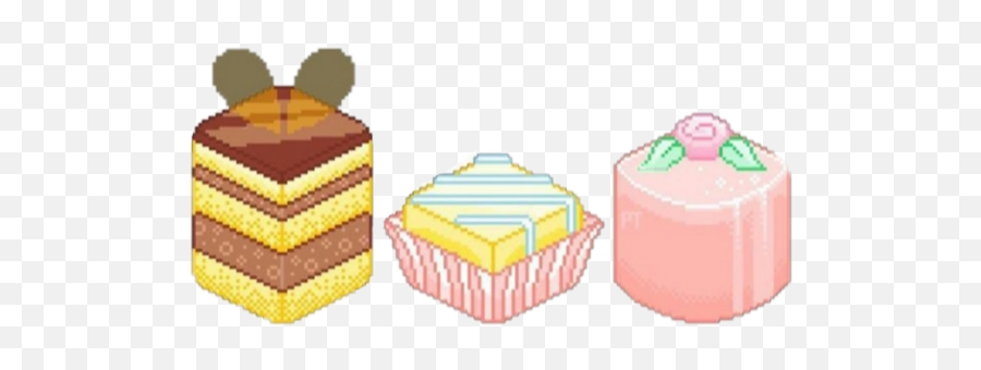 Stiker Pixel Kawaii Iphone Emojis Sol Luna - Cupcake,Pixel Emojis