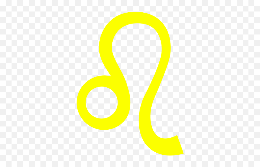 Yellow Leo Sign - Clip Art Leo Sign Emoji,Pisces Symbol Emoji