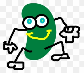 Green Bean Transparent Free - Jelly Cartoon Emoji