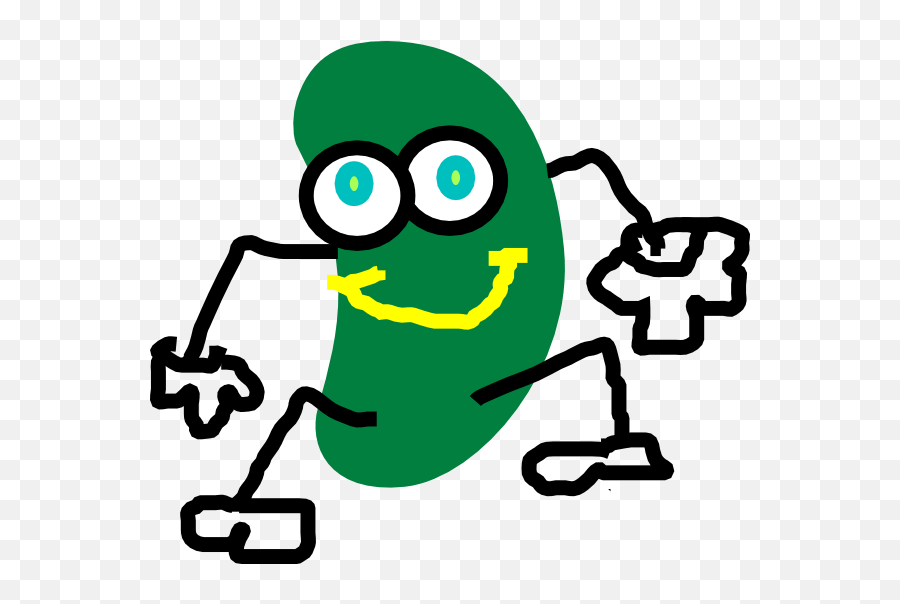 Green Bean Transparent Free - Green Jelly Bean Cartoon Emoji,Green Bean Emoji