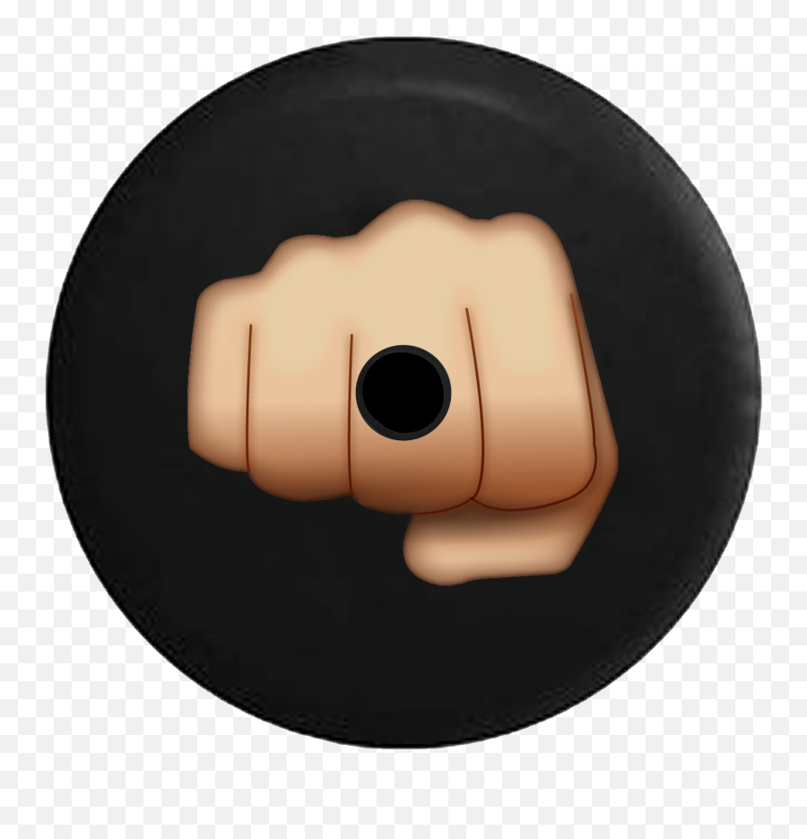 2019 Wrangler Jl Backup Camera Punching - Circle Emoji,Black Power Fist Emoji