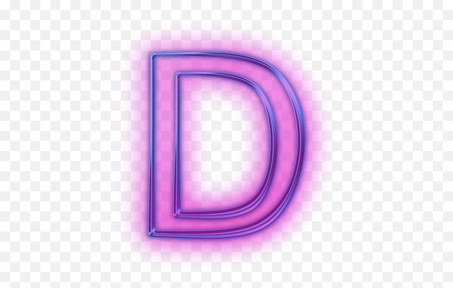Letter Neon D Purple Neonspiral - Png Letter D Emoji,Letter D Emoji