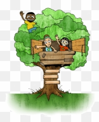 House Tree Banner Stock Png Files - Tree House Emoji,Treehouse Emoji