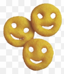 Fries Chips Smile Smiley Happy Food - School Lunch Smiley Face Emoji,Emoji Chips