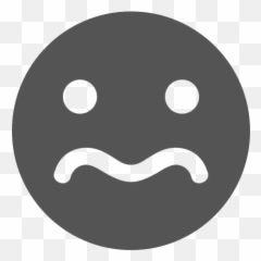 Face Worried Free Icon Of Super Flat - Circle Emoji
