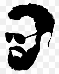 Free Bearded Man Silhouette Download Free Clip Art Free - Men With Beard Png Emoji,Bearded Emoji