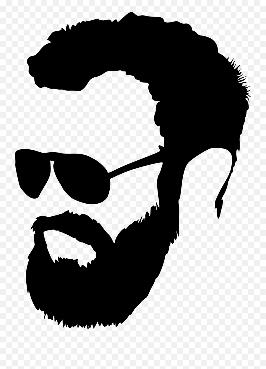 Free Bearded Man Silhouette Download Free Clip Art Free - Men With Beard Png Emoji,Bearded Emoji