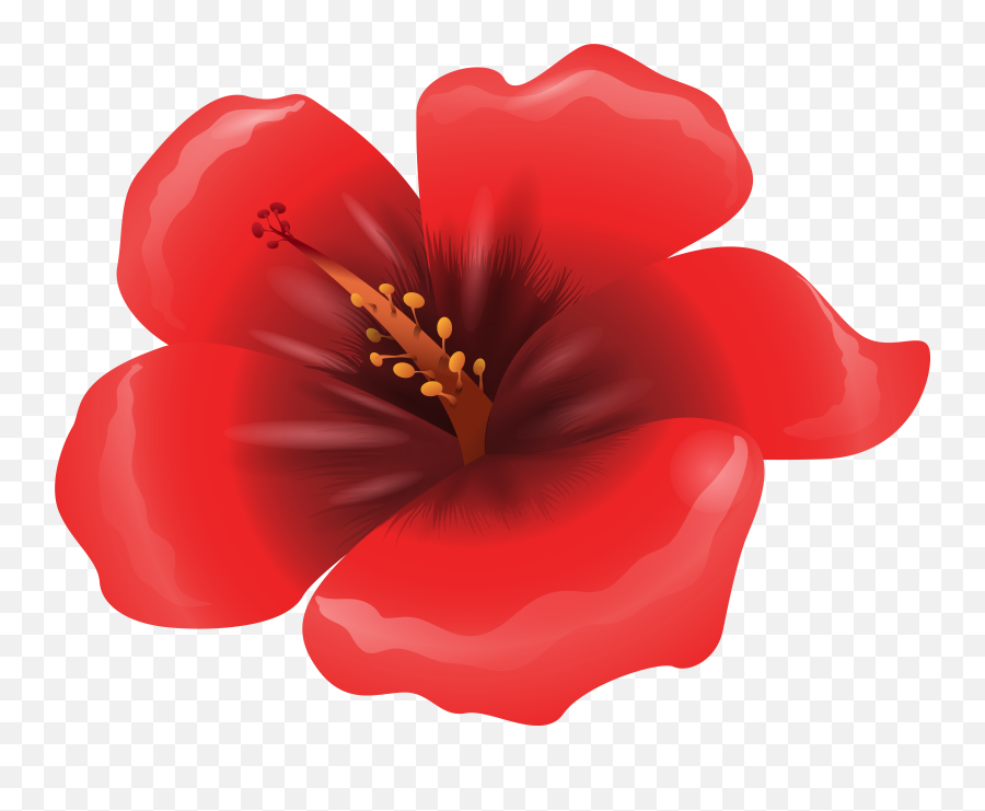 Red Flower Clipart Png - Red Colour Flower Png Emoji,Red Flower Emoji