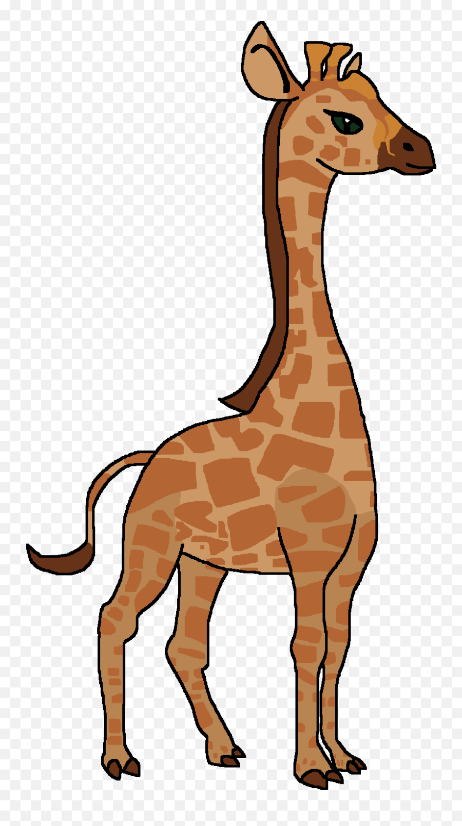 Wiki Png Download - Side Profile Of A Giraffe Cartoon Emoji,Giraffe Emoji