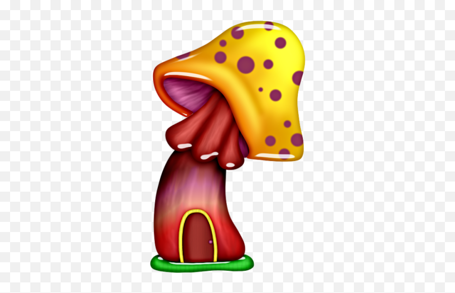 Mushroom Clipart Free Fairies Gnomes Elves Unicorns - Tinkerbell Mushrooms Emoji,Tinkerbell Emoji