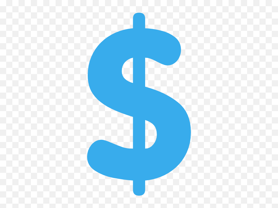 Animated Dollar Sign Clipart - Blue Dollar Sign Clipart Emoji,Emoji Dollar Sign