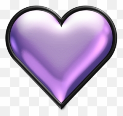 Free Purple Heart Transparent Background Download Clip - Clipart Emoji