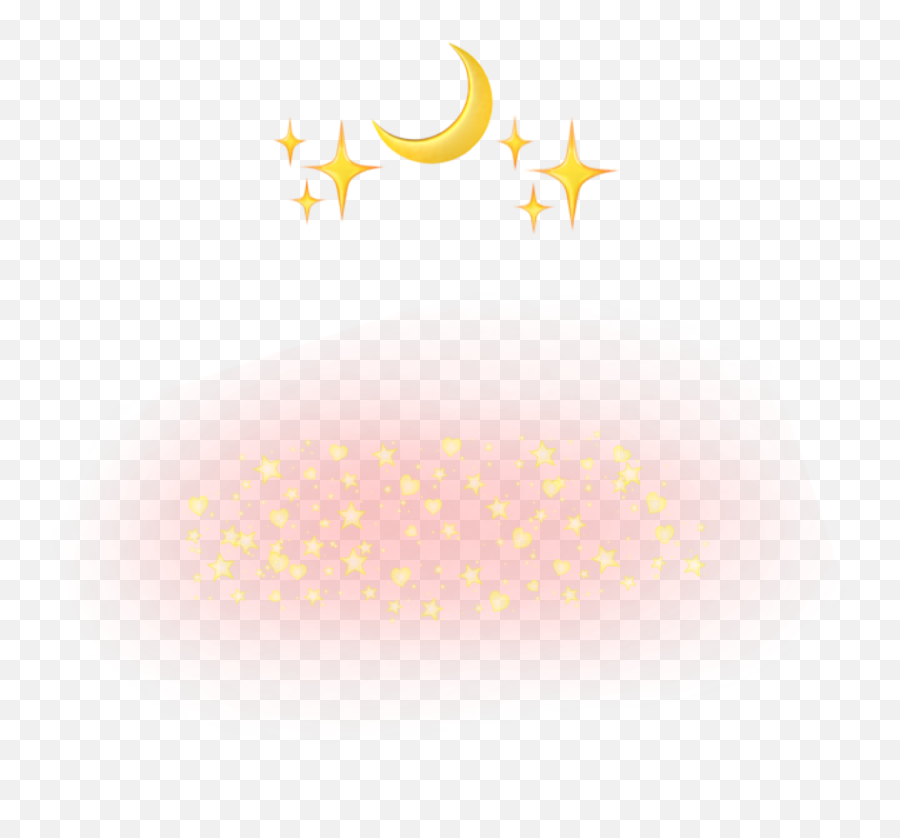 Halo Png Transparent - Star Sticker Cute Transparent Crescent Emoji,Halo Emojis