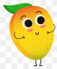 Mango Clipart Smiley Transparent Free For - With A Face Emoji