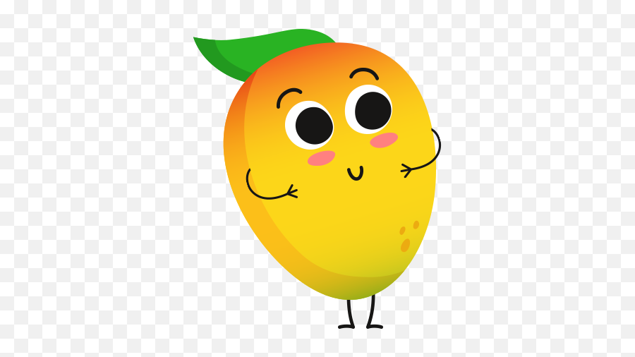Mango Clipart Smiley Mango Smiley Transparent Free For - Mango With A Smiley Face Emoji,Maracas Emoji