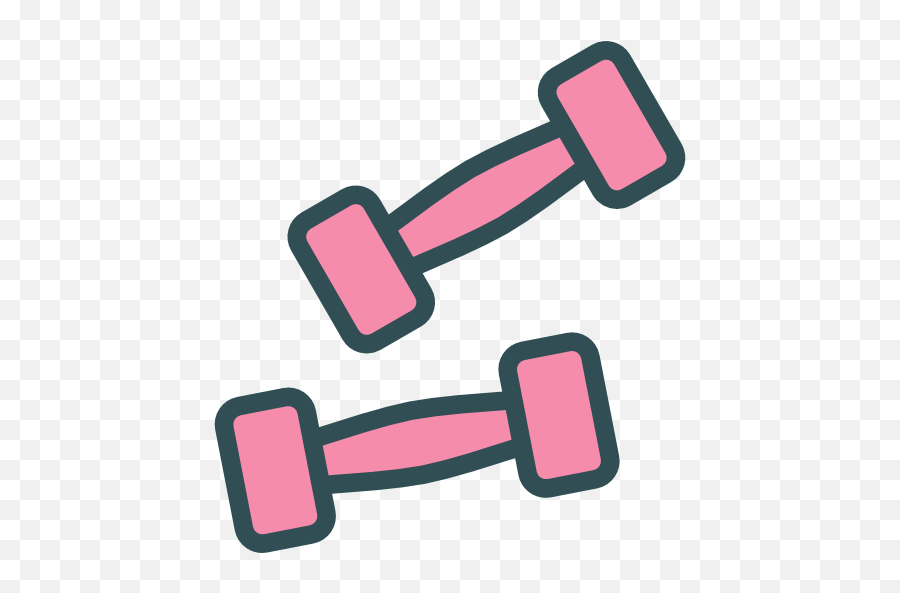Dumbbell Free Vector Icons Designed By Swifticons Vector - Pink Dumbbell Clip Art Emoji,Dumbbell Emoji