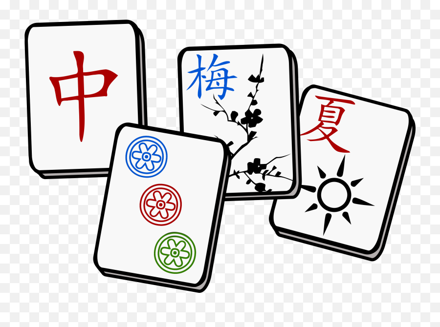Mahjong Tiles - Mahjong Tiles Png Emoji,Mahjong Emoji