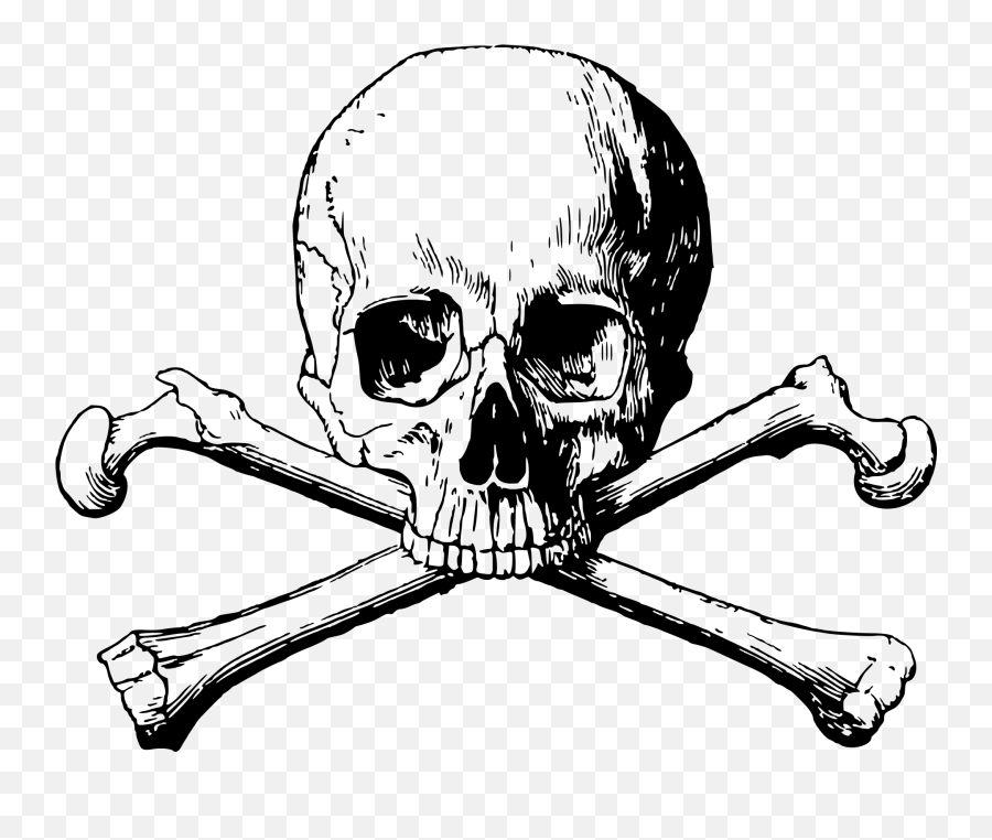 Skull And Crossbones Transparent - Skull And Crossbones Png Emoji,Skull And Crossbones Emoji
