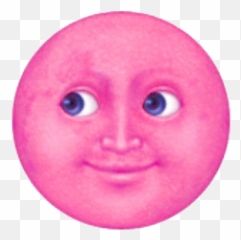 Download Hd Moon Emoji Meme - Pink New Face