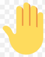 Raised Back Of Hand Emoji -