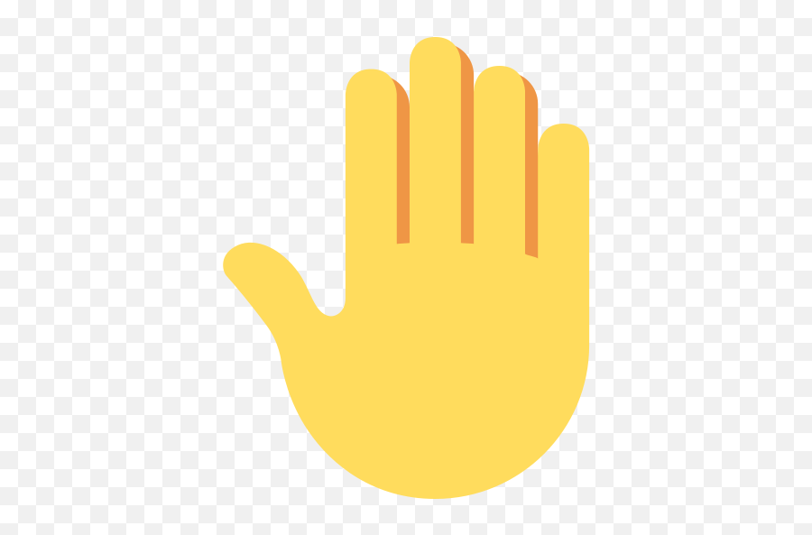 Raised Back Of Hand Emoji - Raised Back Of Hand Emoji,Back Emoji