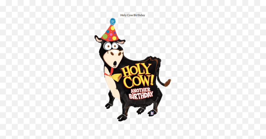 Betallic Foil Shape Emoji Party Horn - Happy Birthday Cow Cartoon,Party Horn Emoji
