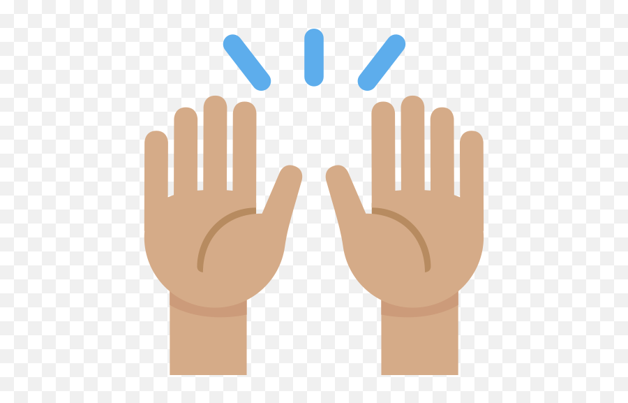 Raising Hands Emoji With Medium Skin Tone Meaning And - Raising Hands Emoji Transparent,Hand Emoji